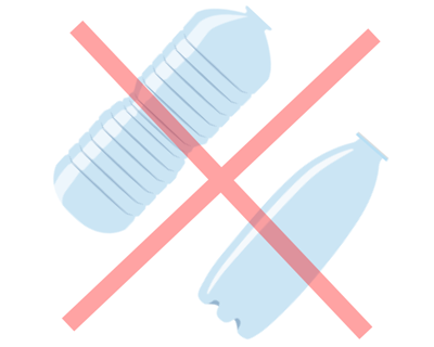 汚れたプラスチックのイラスト