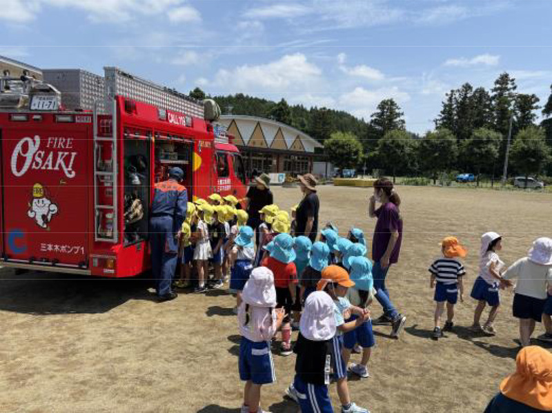 消防車両の見学