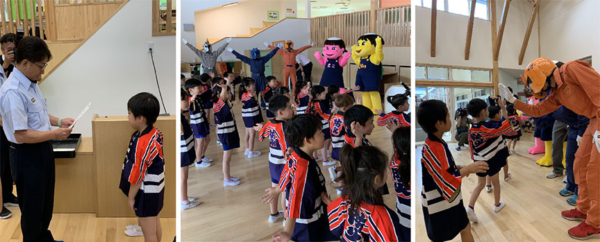 幼年消防クラブ写真