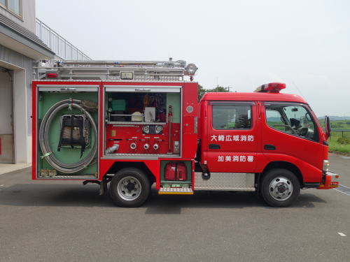 救助ポンプ車(加美消防署）の写真